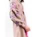 Embroidered Wrap Around Dress "Sparkling Champagne"